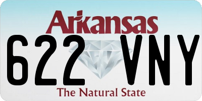 AR license plate 622VNY