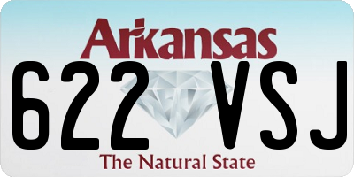 AR license plate 622VSJ