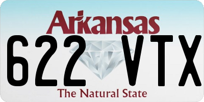 AR license plate 622VTX