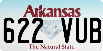 AR license plate 622VUB