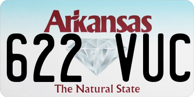 AR license plate 622VUC