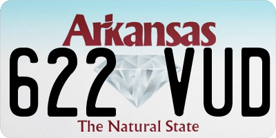 AR license plate 622VUD