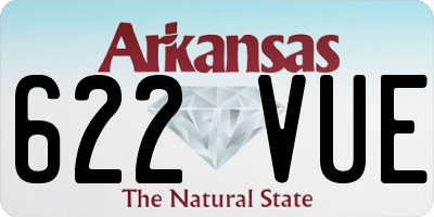AR license plate 622VUE