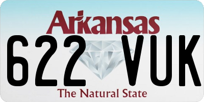 AR license plate 622VUK