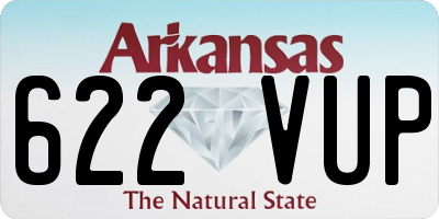 AR license plate 622VUP
