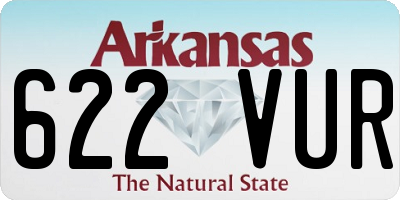 AR license plate 622VUR