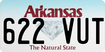 AR license plate 622VUT