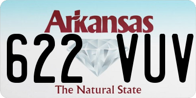 AR license plate 622VUV
