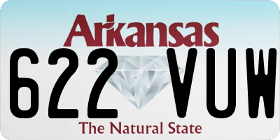AR license plate 622VUW