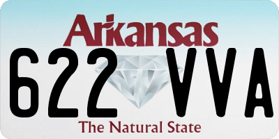 AR license plate 622VVA