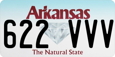 AR license plate 622VVV