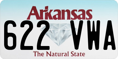 AR license plate 622VWA