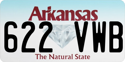 AR license plate 622VWB