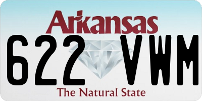 AR license plate 622VWM