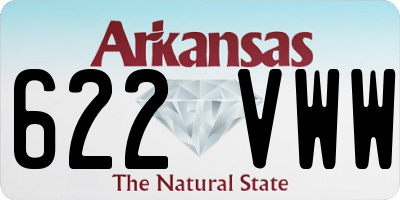 AR license plate 622VWW