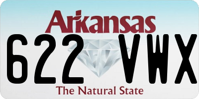 AR license plate 622VWX