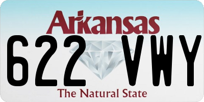 AR license plate 622VWY