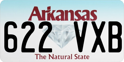 AR license plate 622VXB
