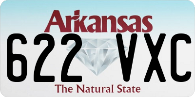 AR license plate 622VXC