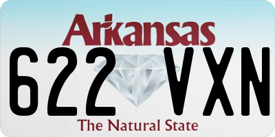 AR license plate 622VXN