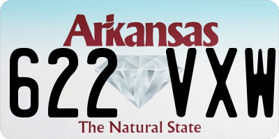 AR license plate 622VXW
