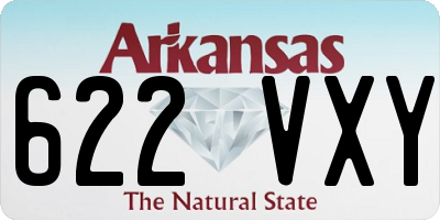 AR license plate 622VXY