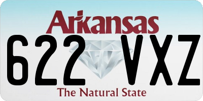 AR license plate 622VXZ