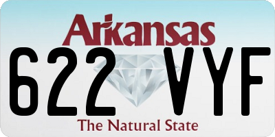 AR license plate 622VYF