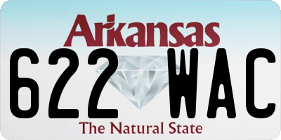 AR license plate 622WAC