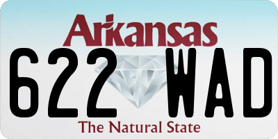 AR license plate 622WAD