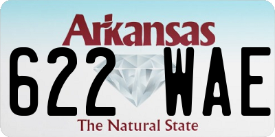 AR license plate 622WAE