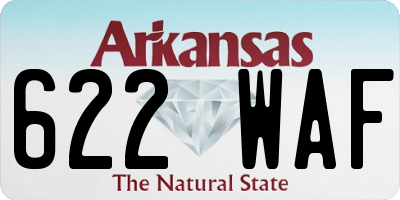AR license plate 622WAF
