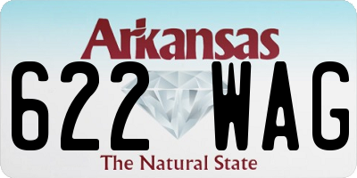 AR license plate 622WAG