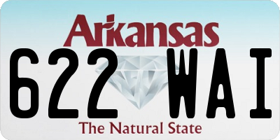 AR license plate 622WAI