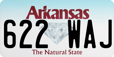AR license plate 622WAJ
