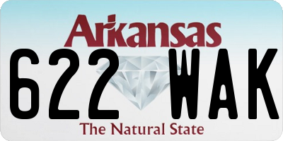 AR license plate 622WAK