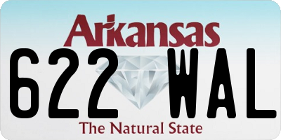 AR license plate 622WAL