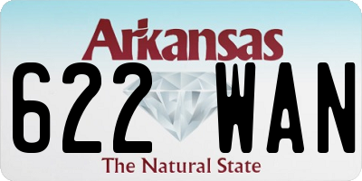 AR license plate 622WAN