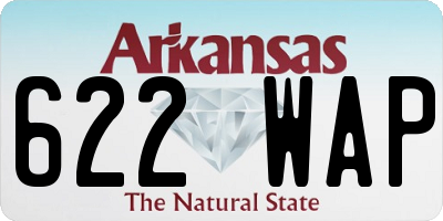 AR license plate 622WAP