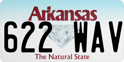 AR license plate 622WAV