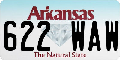 AR license plate 622WAW