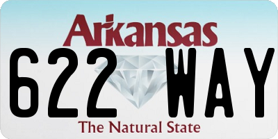 AR license plate 622WAY