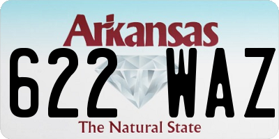 AR license plate 622WAZ