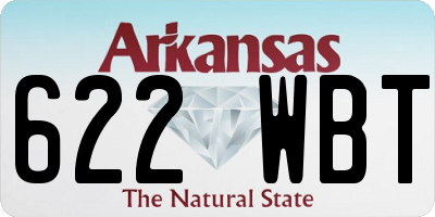 AR license plate 622WBT