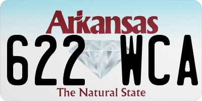 AR license plate 622WCA