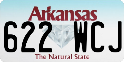 AR license plate 622WCJ