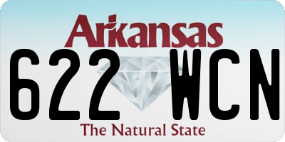 AR license plate 622WCN