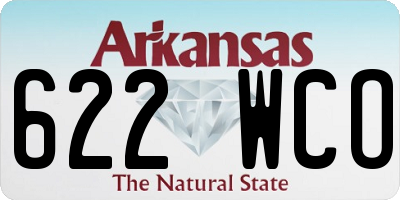 AR license plate 622WCO