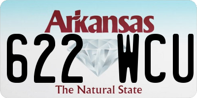 AR license plate 622WCU