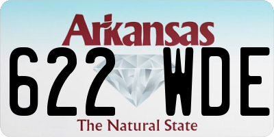AR license plate 622WDE